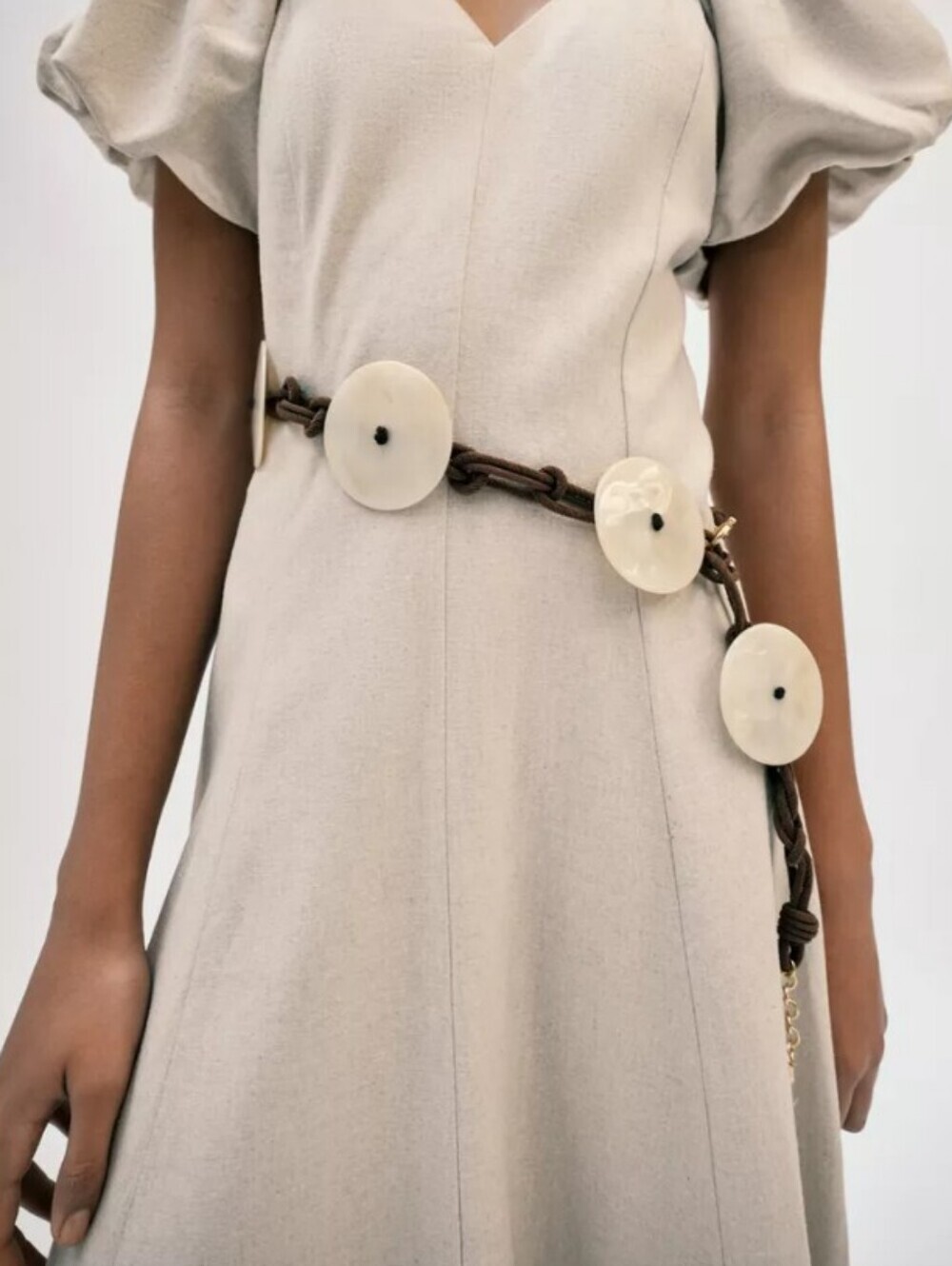 Zara Resin Disk Cord Belt - Picture 2 of 6